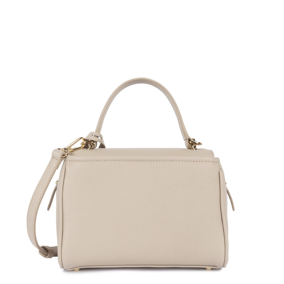 Lancaster Sac à main A rabat avec fermoir S Mademoiselle Grace 572-101 Beige