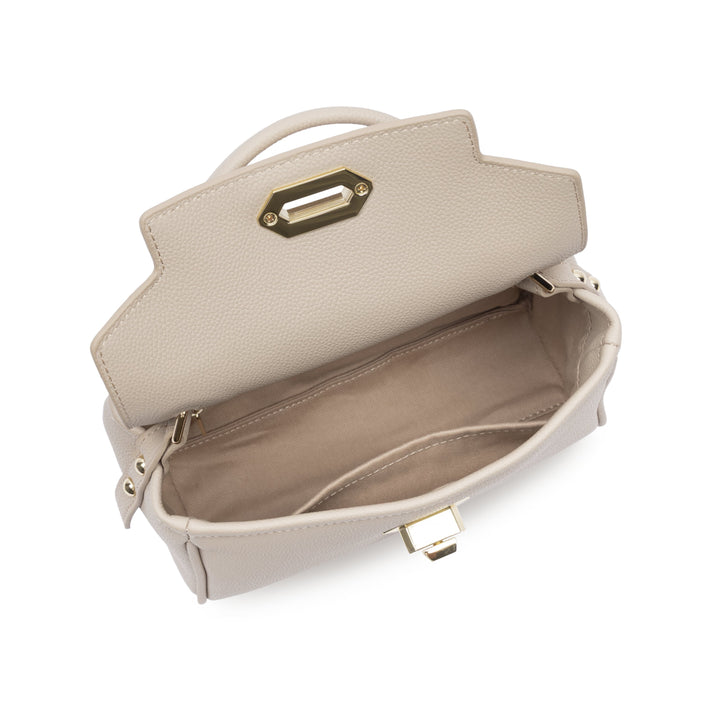 Lancaster Sac à main A rabat avec fermoir S Mademoiselle Grace 572-101 Beige
