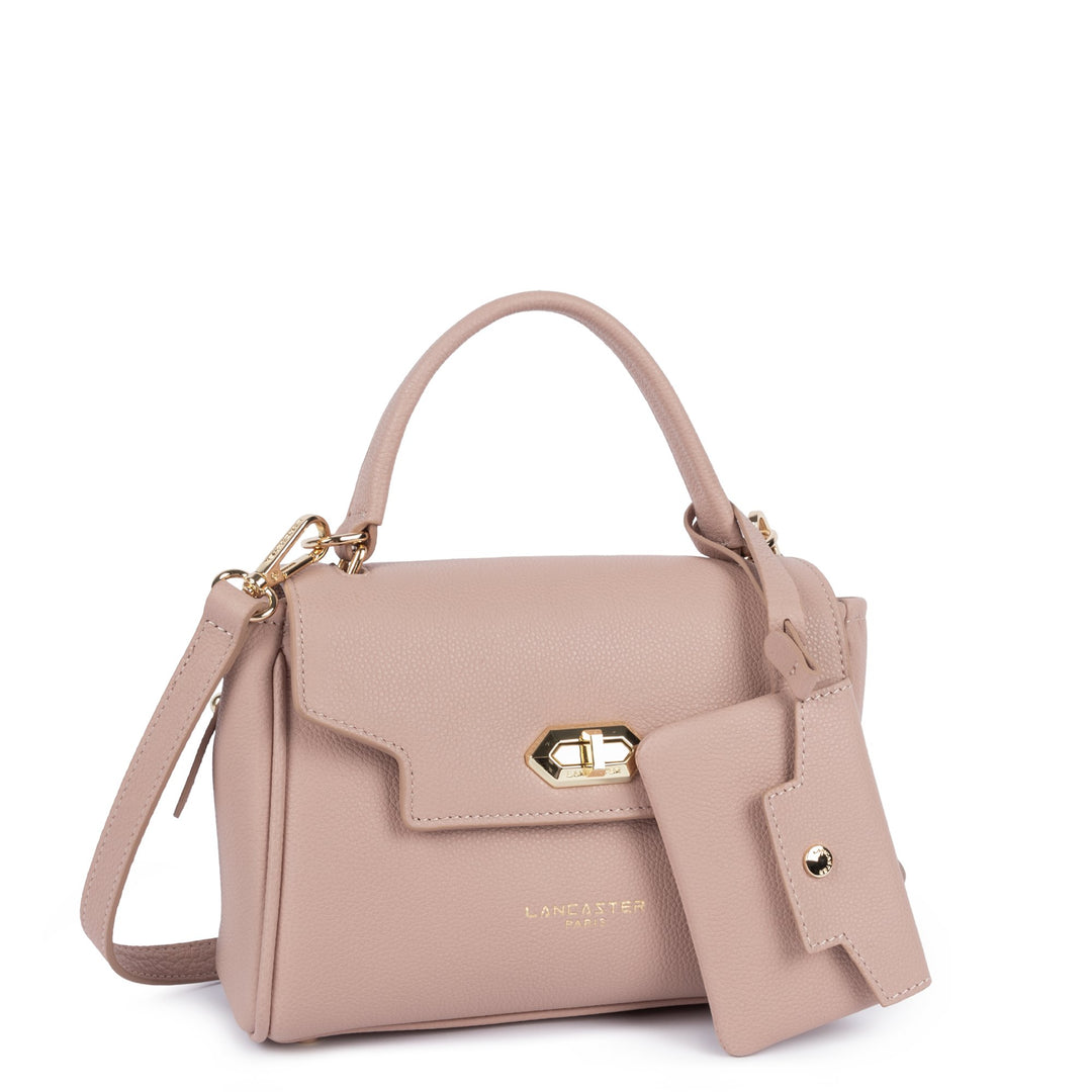 Lancaster Sac à main A rabat avec fermoir S Mademoiselle Grace 572-101 Nude