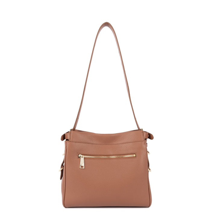 Lancaster Torebka hobo z zapięciem M Lady ROMY 572-105 Camel