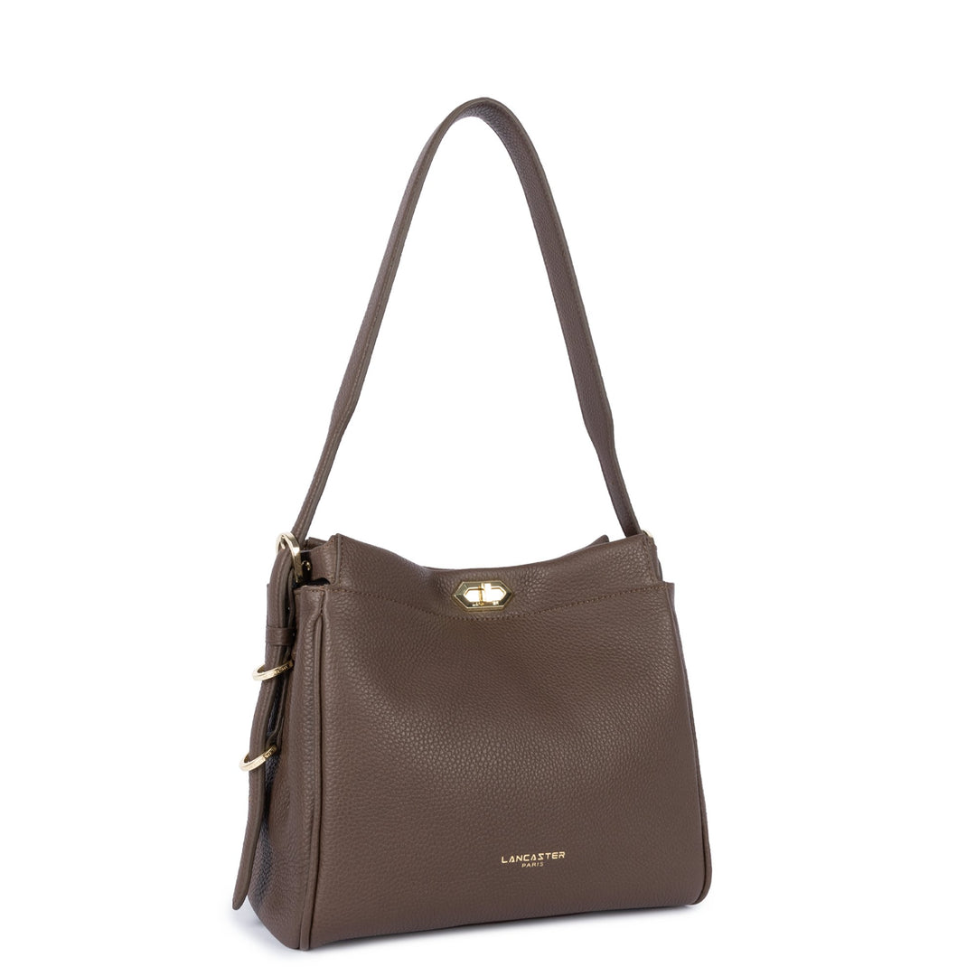 Lancaster Sac hobo Avec fermoir M Mademoiselle ROMY 572-105 Marron