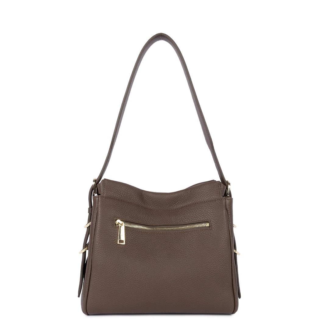 Lancaster Sac hobo Avec fermoir M Mademoiselle ROMY 572-105 Marron