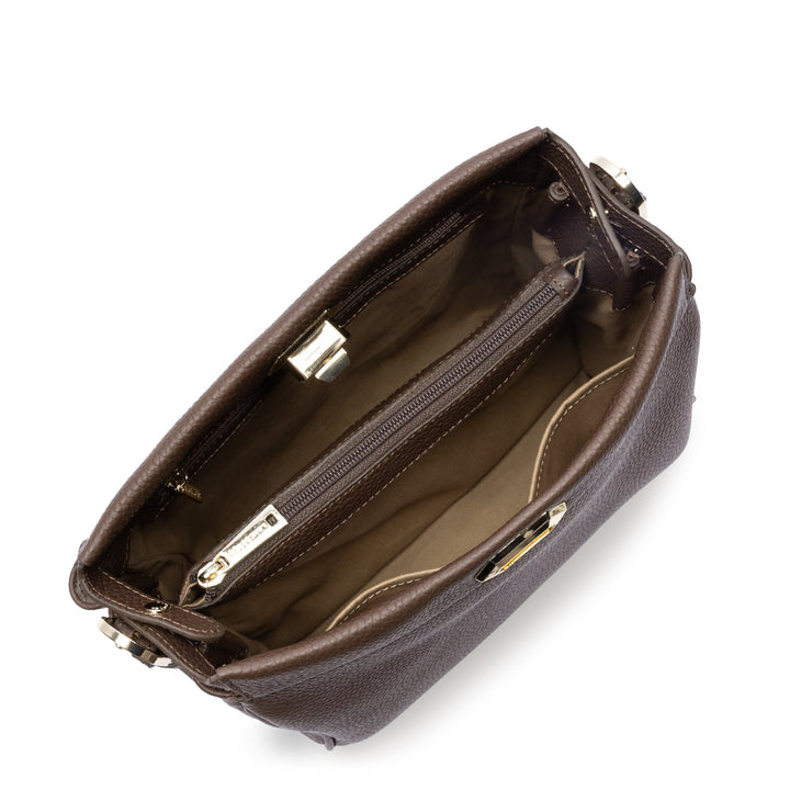 Lancaster Sac hobo Avec fermoir M Mademoiselle ROMY 572-105 Marron