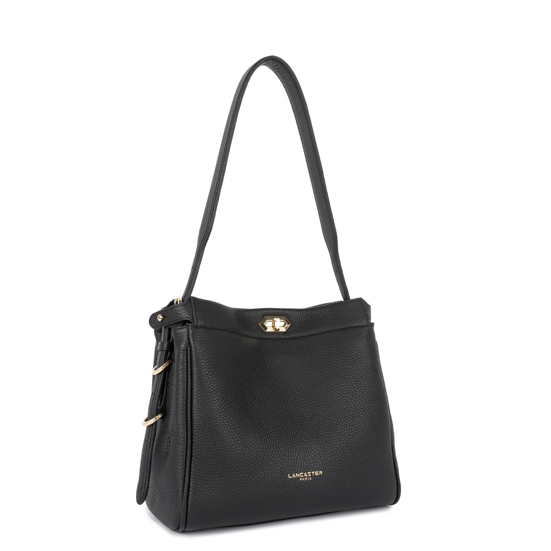 Lancaster Sac hobo Avec fermoir M Lady ROMY 572-105 Noir