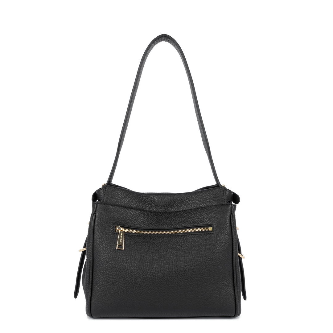 Lancaster Sac hobo Avec fermoir M Lady ROMY 572-105 Noir