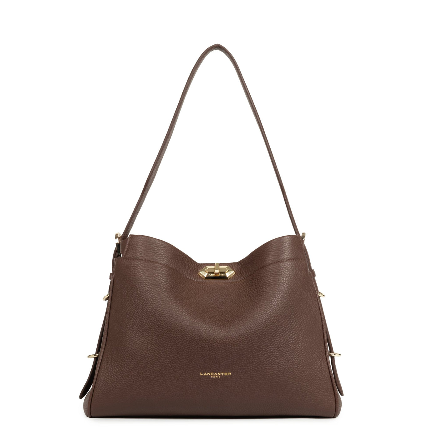 Lancaster Sac hobo Avec fermoir L Mademoiselle ROMY 572-106 Marron