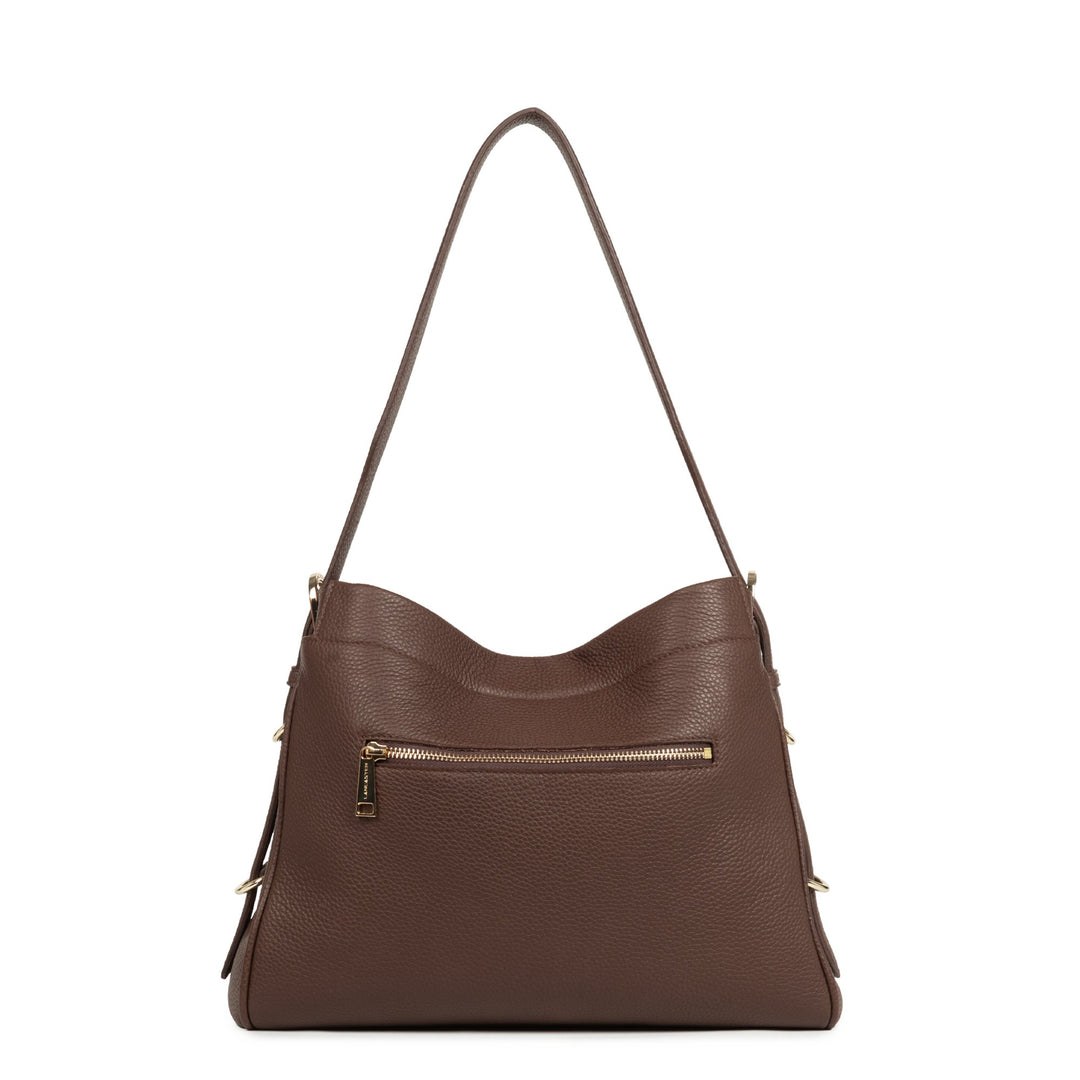 Lancaster Sac hobo Avec fermoir L Mademoiselle ROMY 572-106 Marron