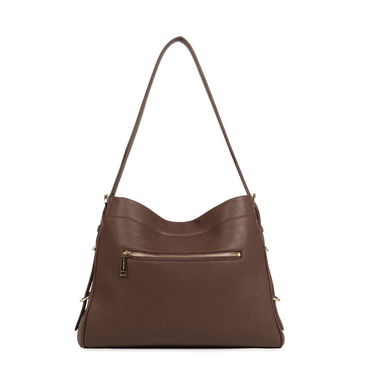 Lancaster Sac hobo Avec fermoir L Mademoiselle ROMY 572-106 Marron