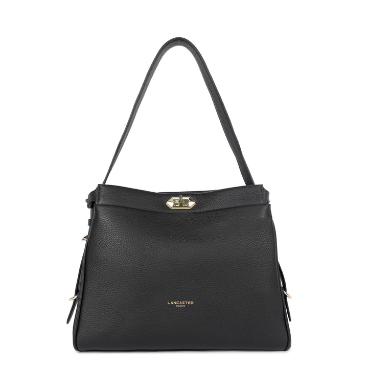 Lancaster Sac hobo Avec fermoir L Lady ROMY 572-106 Noir