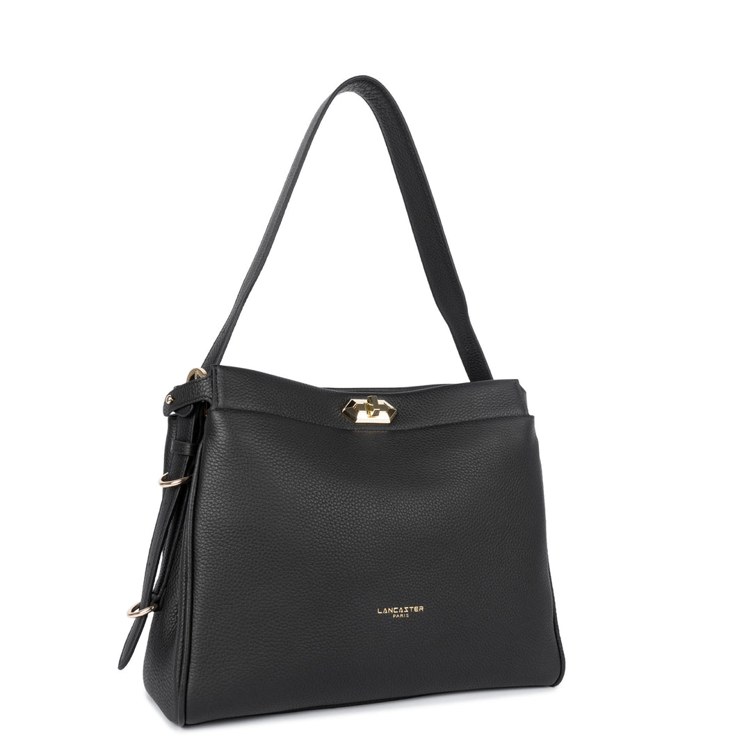 Lancaster Sac hobo Avec fermoir L Lady ROMY 572-106 Noir