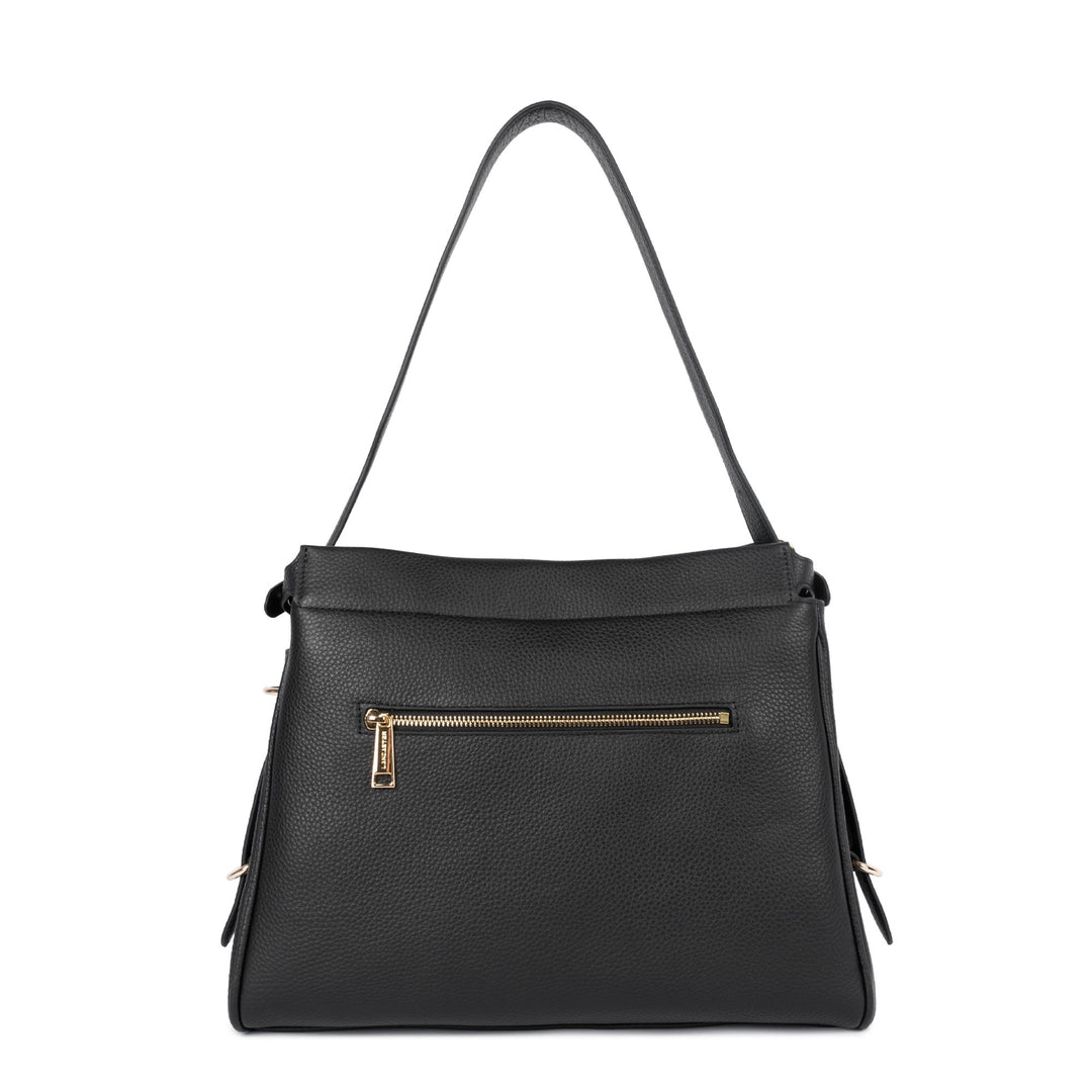 Lancaster Sac hobo Avec fermoir L Lady ROMY 572-106 Noir