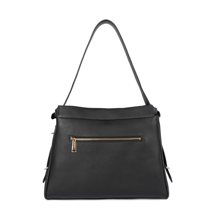 Lancaster Sac hobo Avec fermoir L Lady ROMY 572-106 Noir