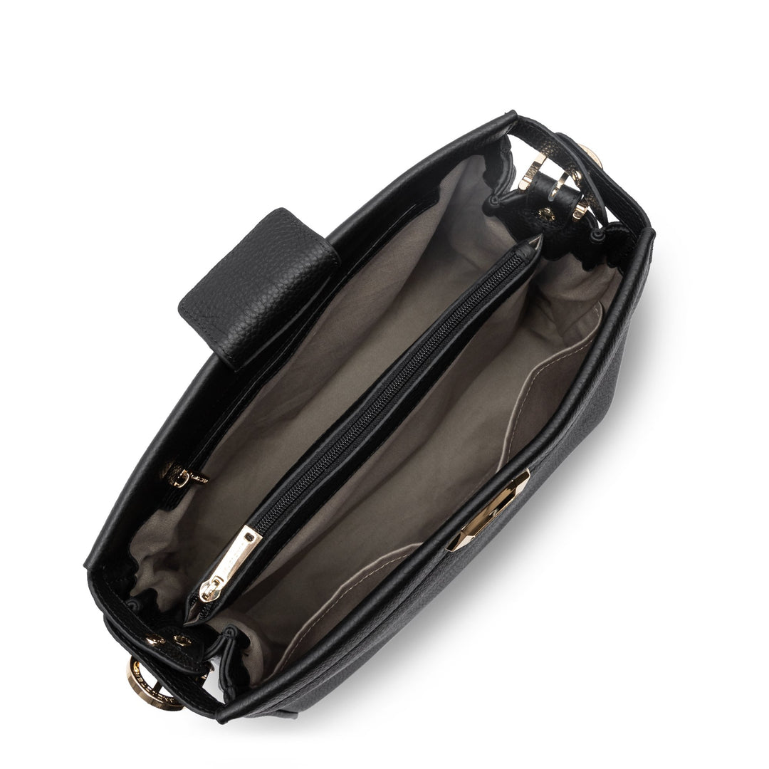 Lancaster Sac hobo Avec fermoir L Lady ROMY 572-106 Noir