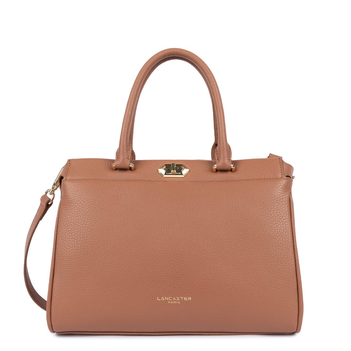 Lancaster Sac cabas main Avec fermoir Lady ROMY 572-107 Camel