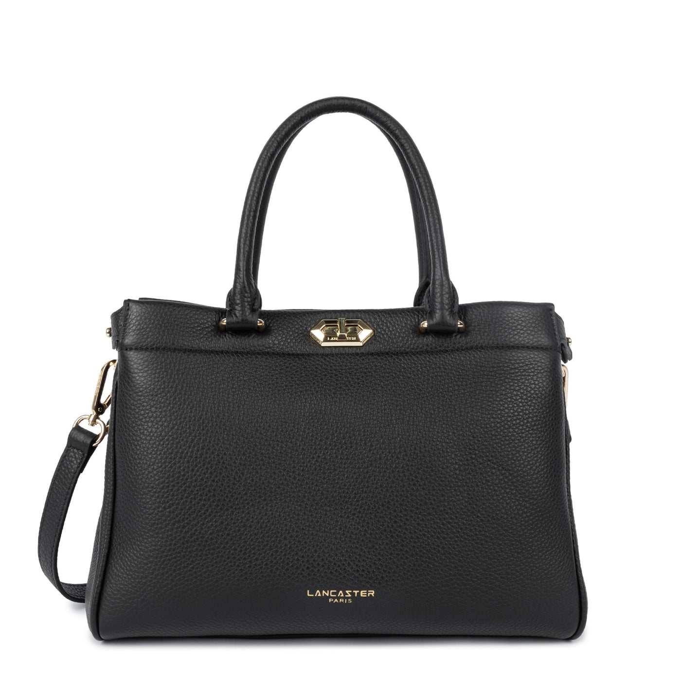 Lancaster Sac cabas main Avec fermoir Lady ROMY 572-107 Noir