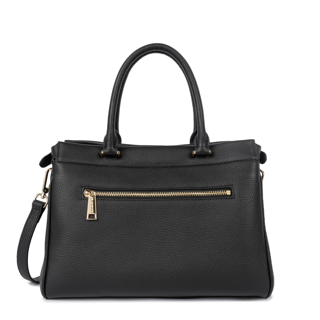 Lancaster Torba na ramię z zapięciem Lady ROMY 572-107 Czarna