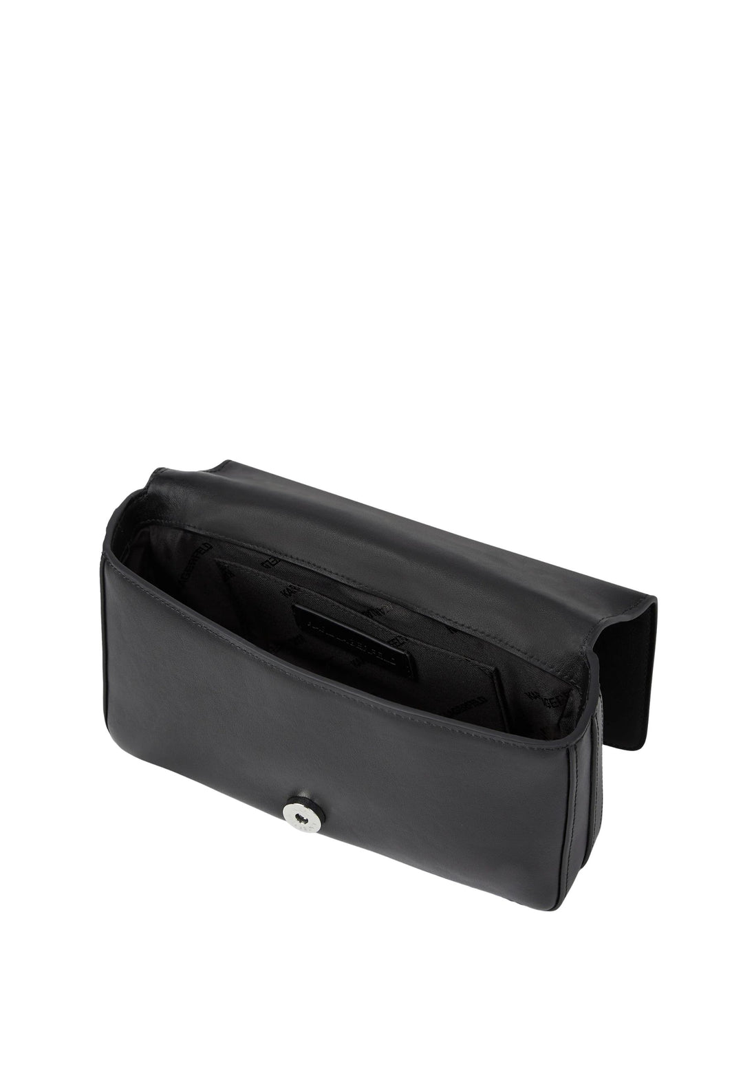 Petit sac bandoulière Karl Lagerfeld B1W30046 K/Signature Noir/Nickel