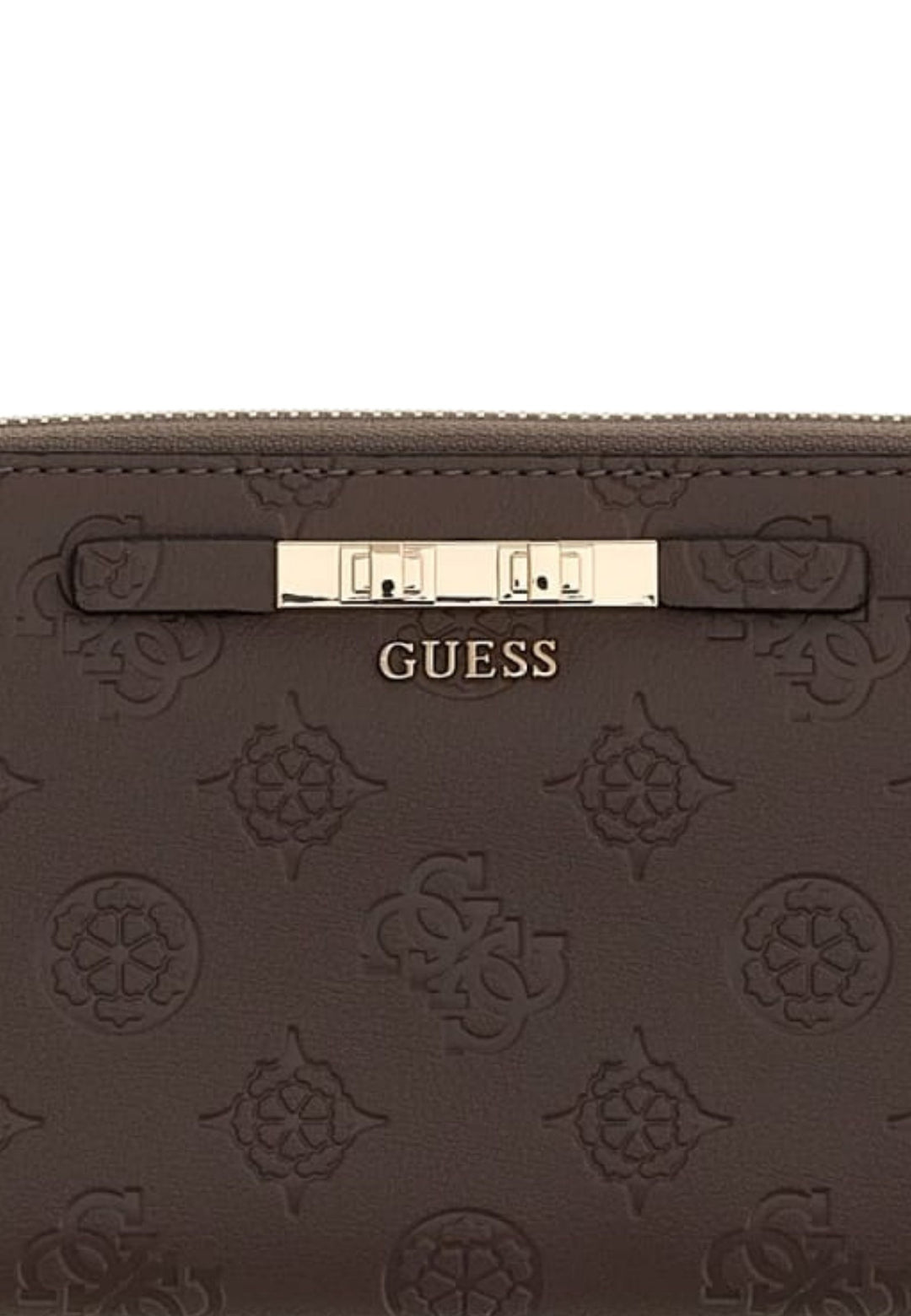 Guess Matkalompakko Carmella Grand Taupe Logo