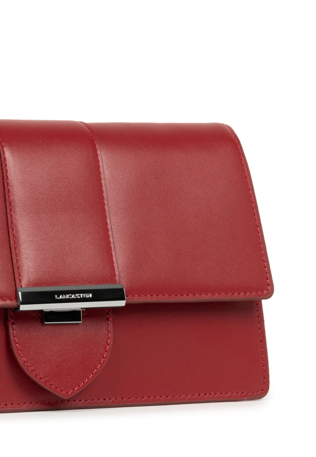 Lancaster Sac trotteur A rabat avec fermoir Paris Ily 531-017 Carmin