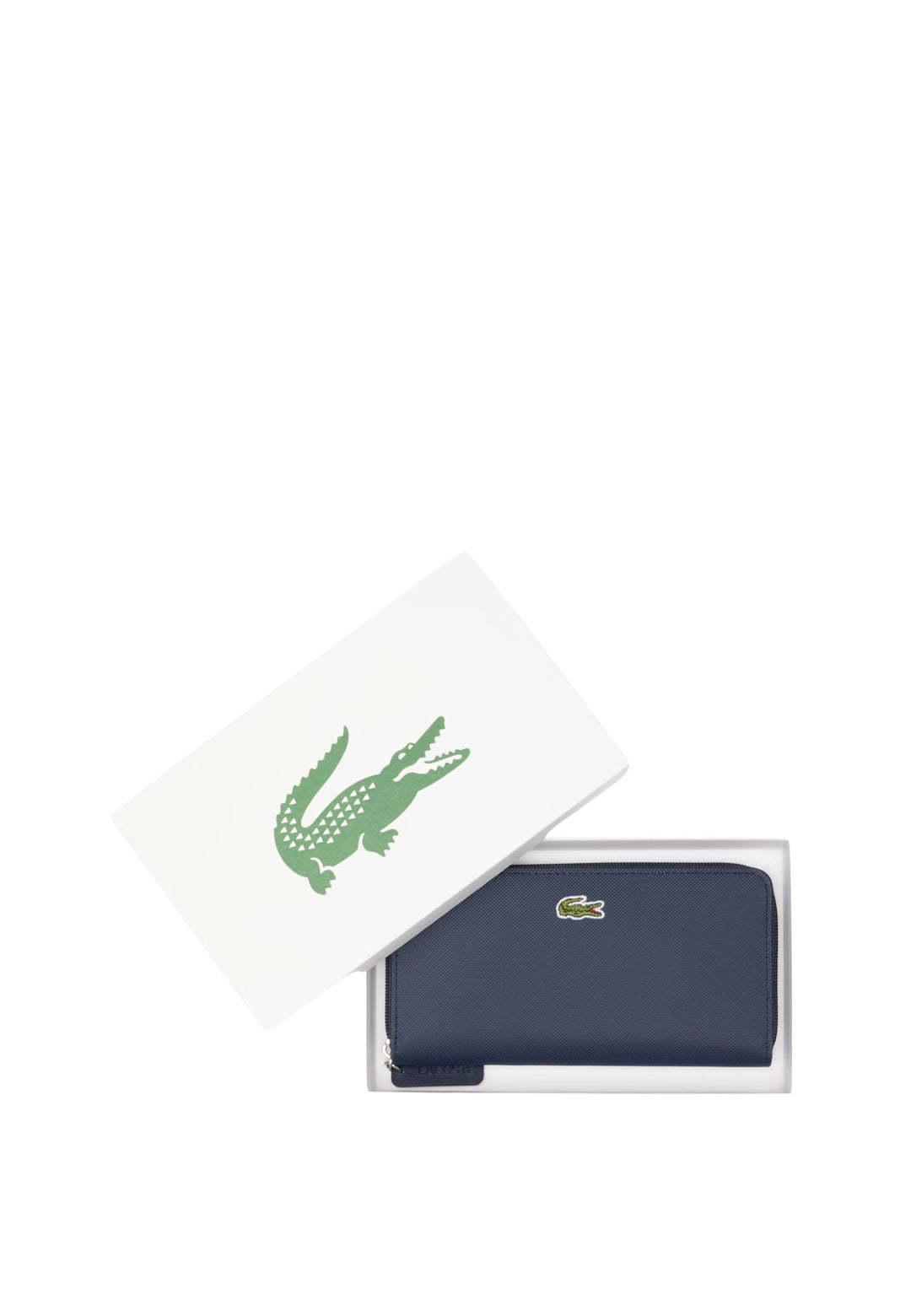 Grand portefeuille Lacoste zippé L.12.12 Concept NF2900PK Bleu Penombre
