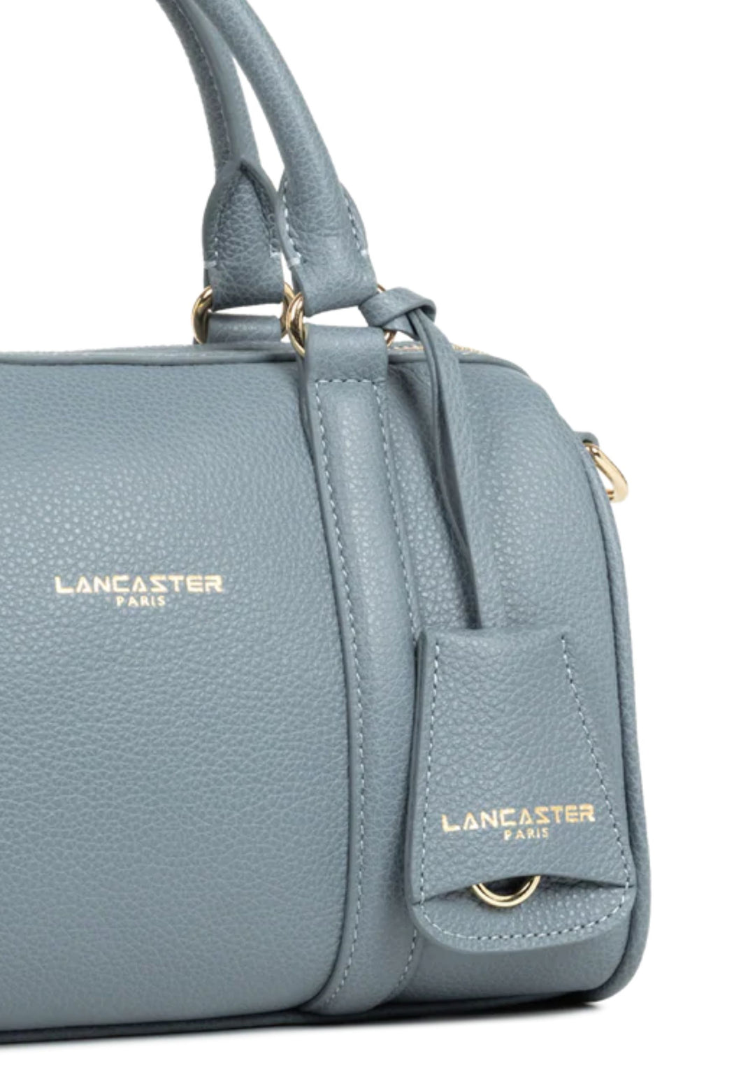 Lancaster Borsa a cilindro con zip M Milano Ana 547-102 Blu Argilla