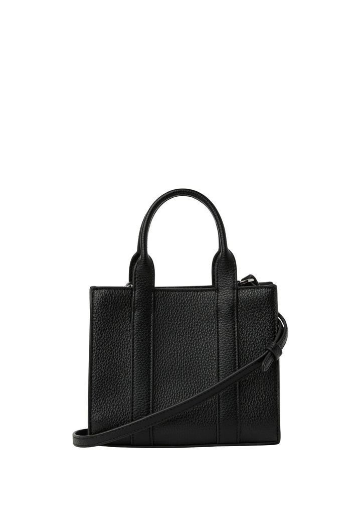 Karl Lagerfeld Cabas Carré Mini Grainé Blanc & Noir