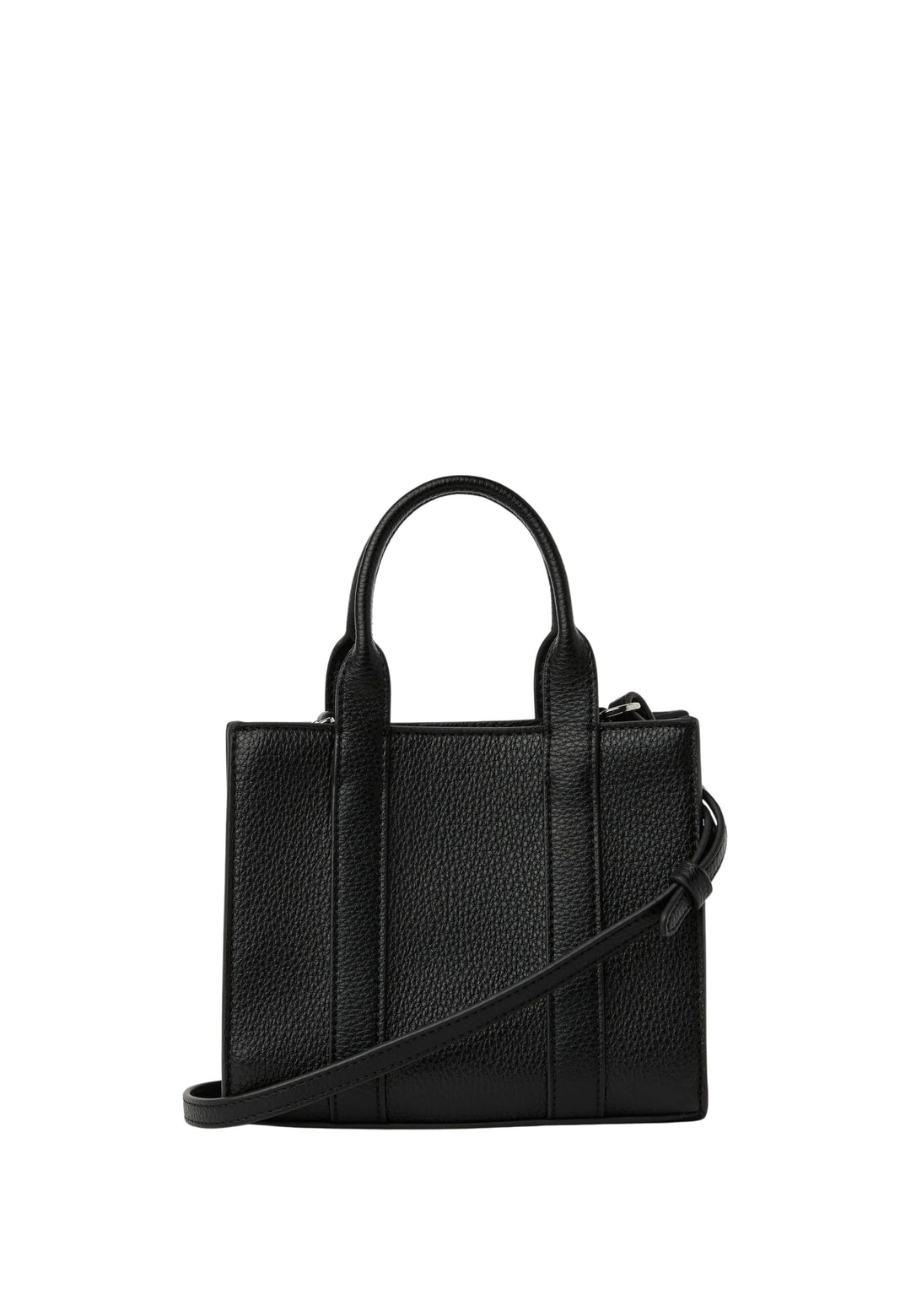 Karl Lagerfeld Cabas Carré Mini Grainé Blanc & Noir