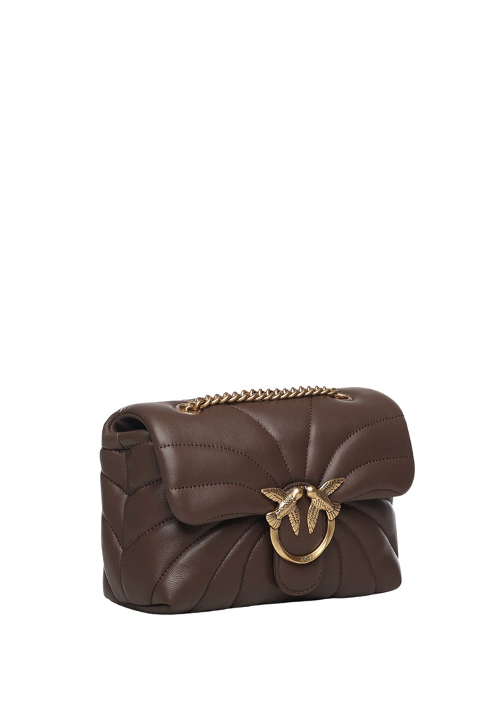 Pinko Väska Love Puff Mini Cl Fårskinn Nappa Brun A1EXL74Q