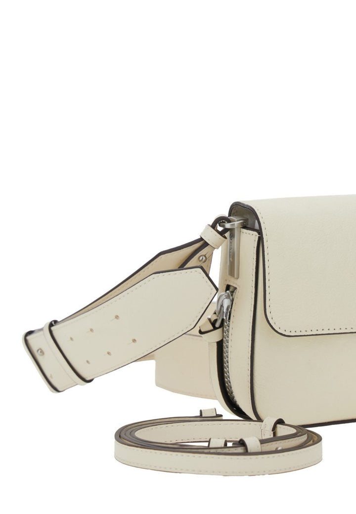 Pinko Borsa Patta Love One Slouchy Zip Mini Vite Bianco A2JGZ14E