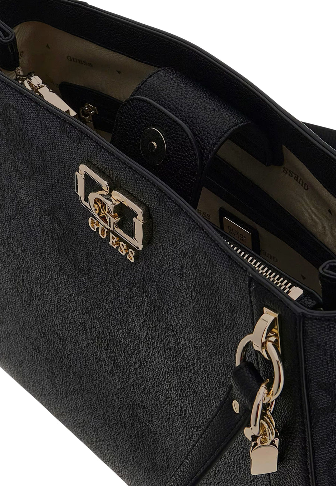 Guess Borse a mano Karnilla Logo Bucket Coal Logo OS990122