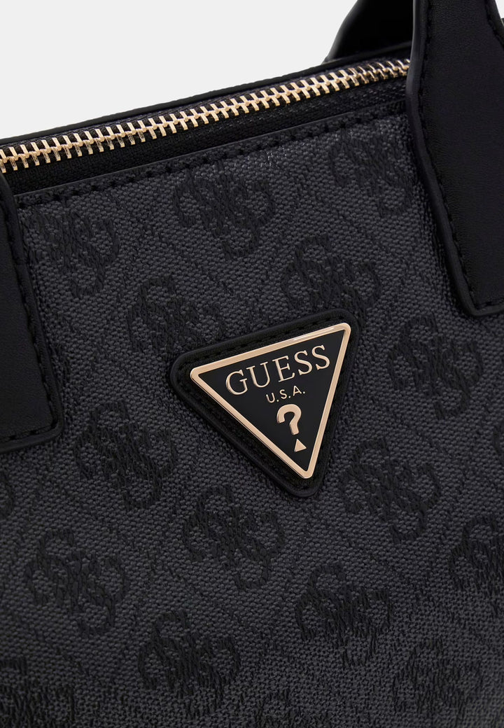 Guess Travel Bag Helina Top Zip Cosme Coal Logo LB9676019