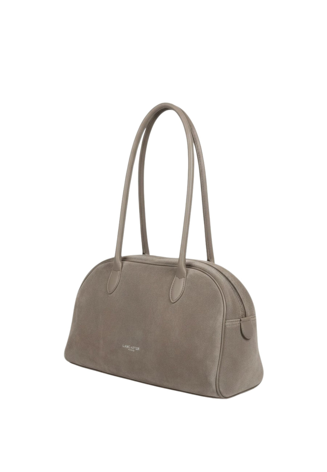 Lancaster Sac cabas épaule Zippé Suède 480-086 Galet Fonce