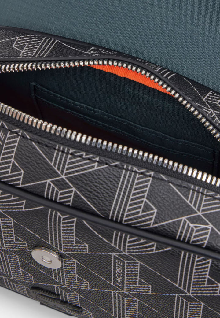 Lacoste Schoudertas met Klep The Blend NH5284LX Zwart Grijs