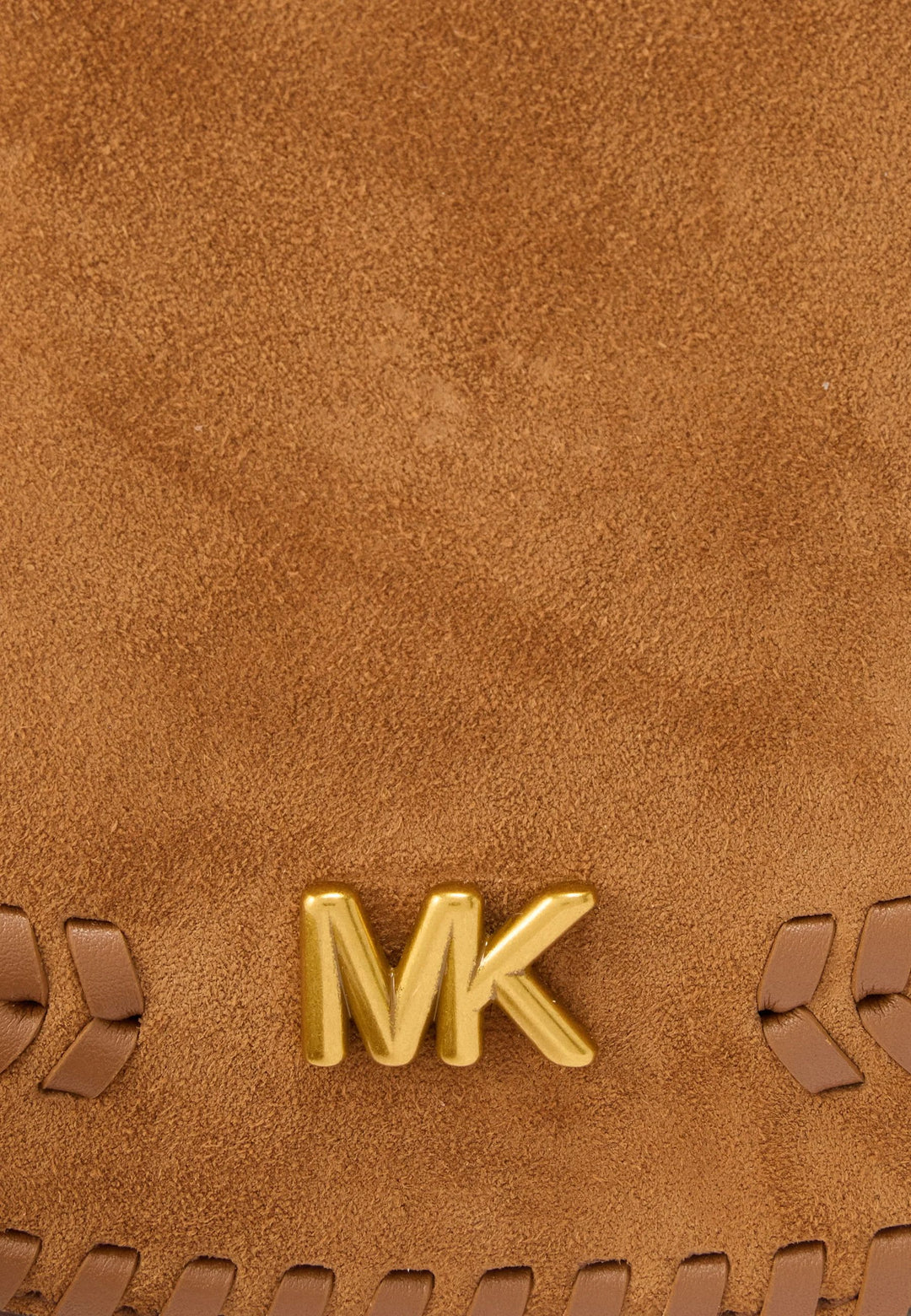 Michael Kors Kožená kabelka přes rameno Josie 30S6AQ5M6O Hnědá