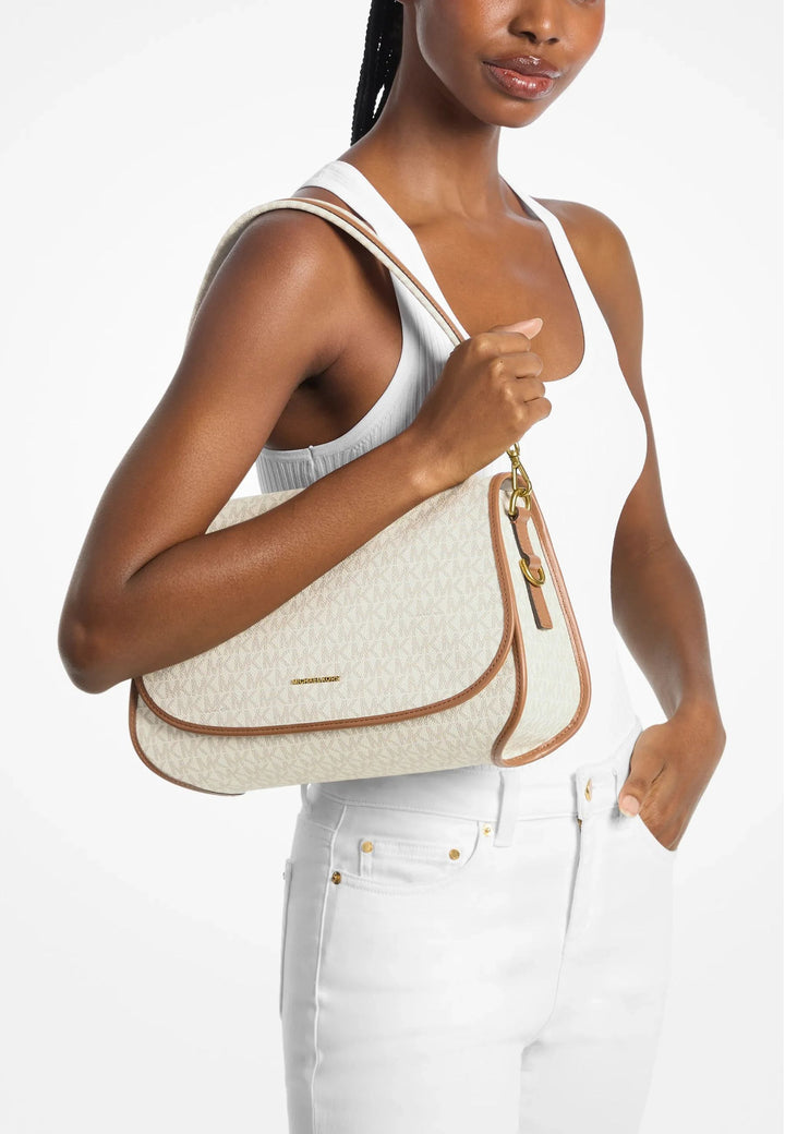 Michael Kors Holmes Umhängetasche Logo Signature Vanille