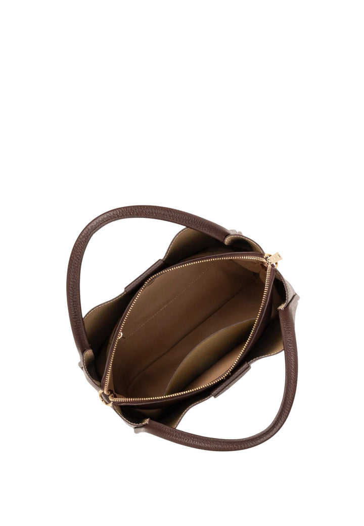 Lancaster Sac à main Aimantée M Ida Double Marron