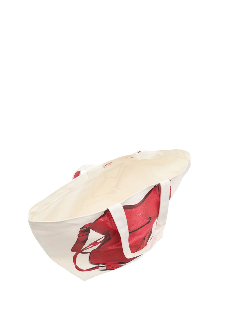 Lancel Capsule Grand Cabas Toile Naturel Beige
