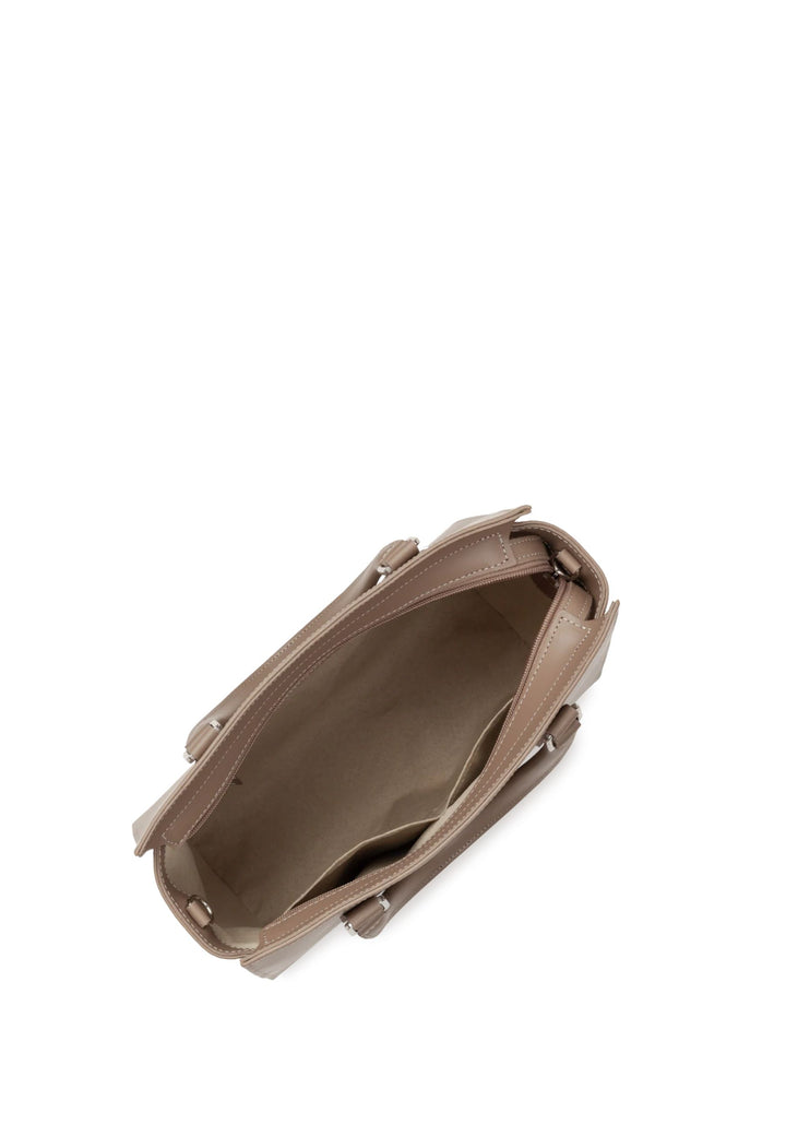 Lancaster Sac à main Zippée M Smooth 437-03 Praline