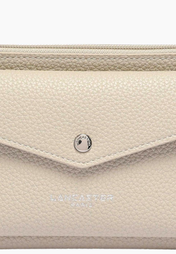 Lancaster Pochette Zippé Maya Double KBA 117-011 Ivoire
