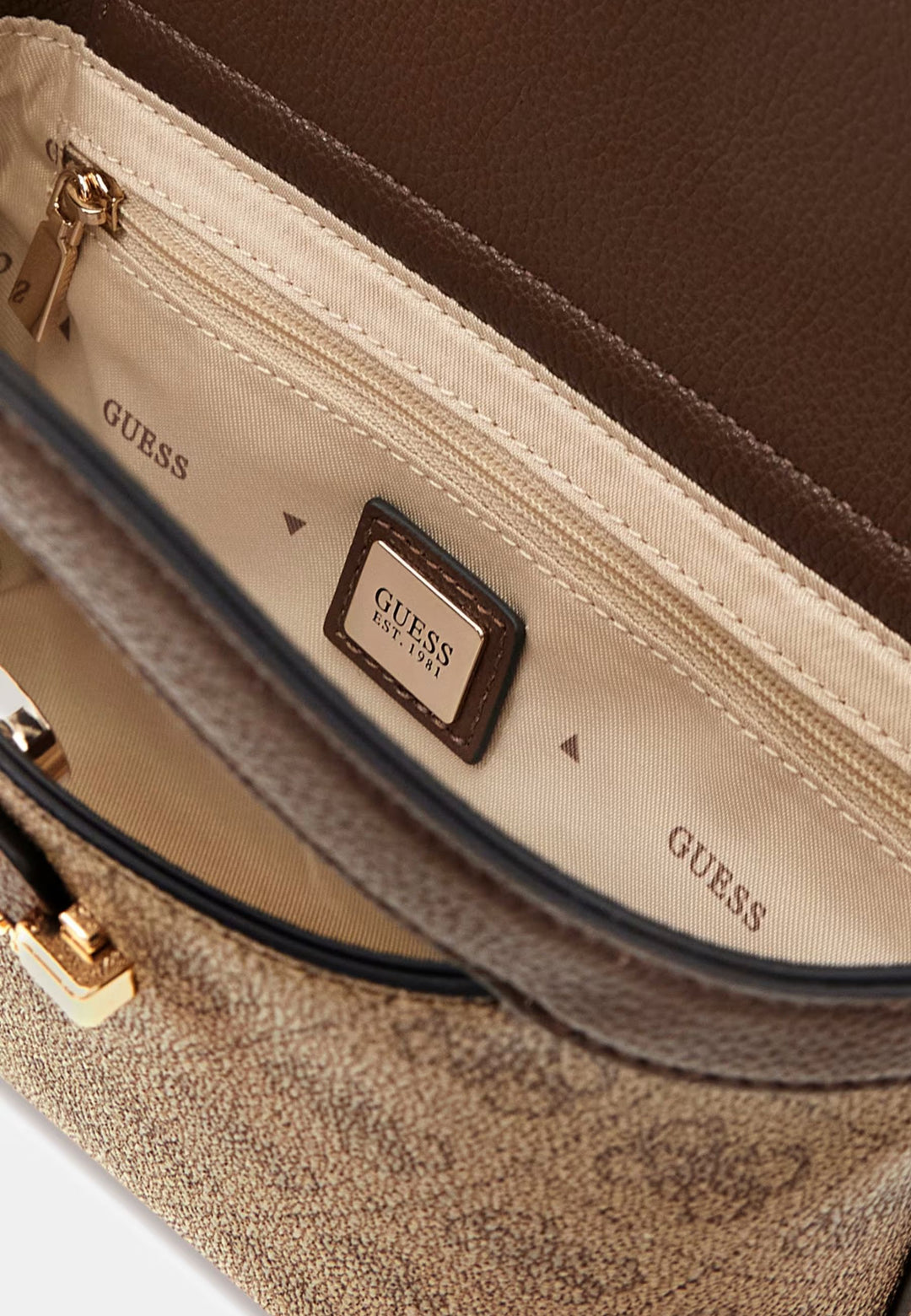 Guess Cabas Lindsey Mini Latte Logo