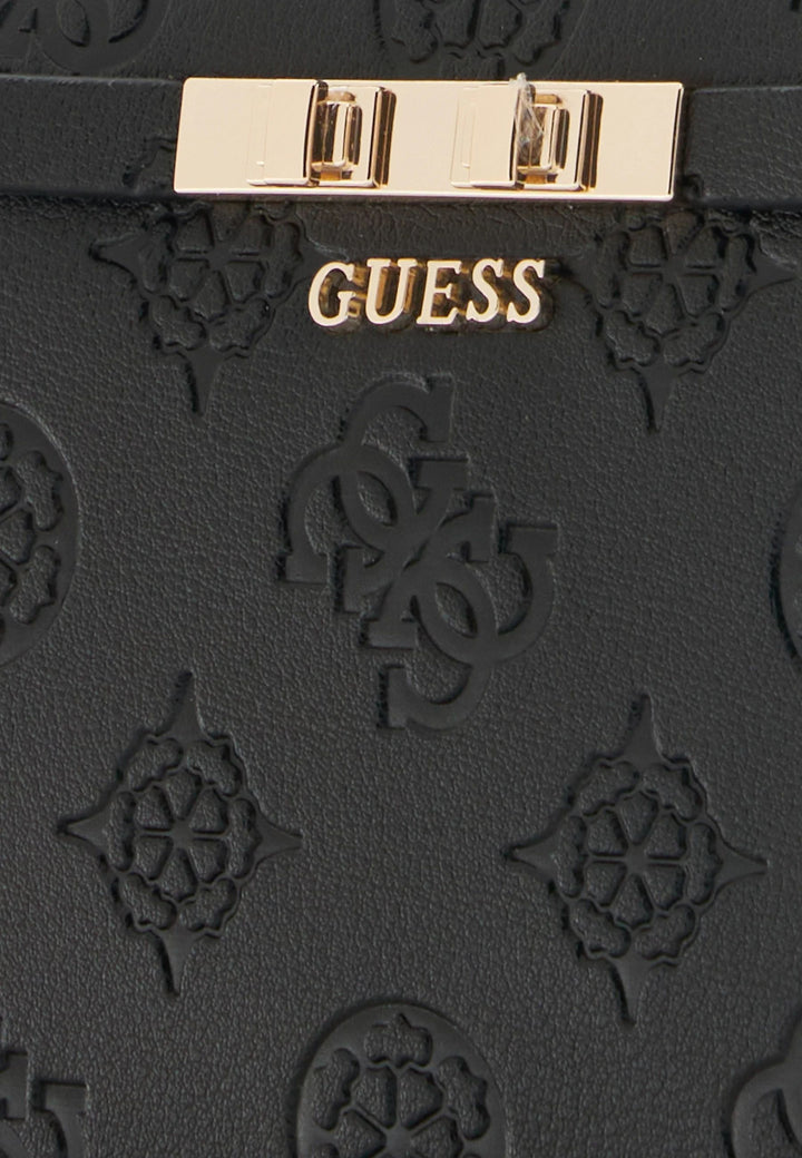 Guess Carmella Grand Reisebrieftasche Schwarzes Logo