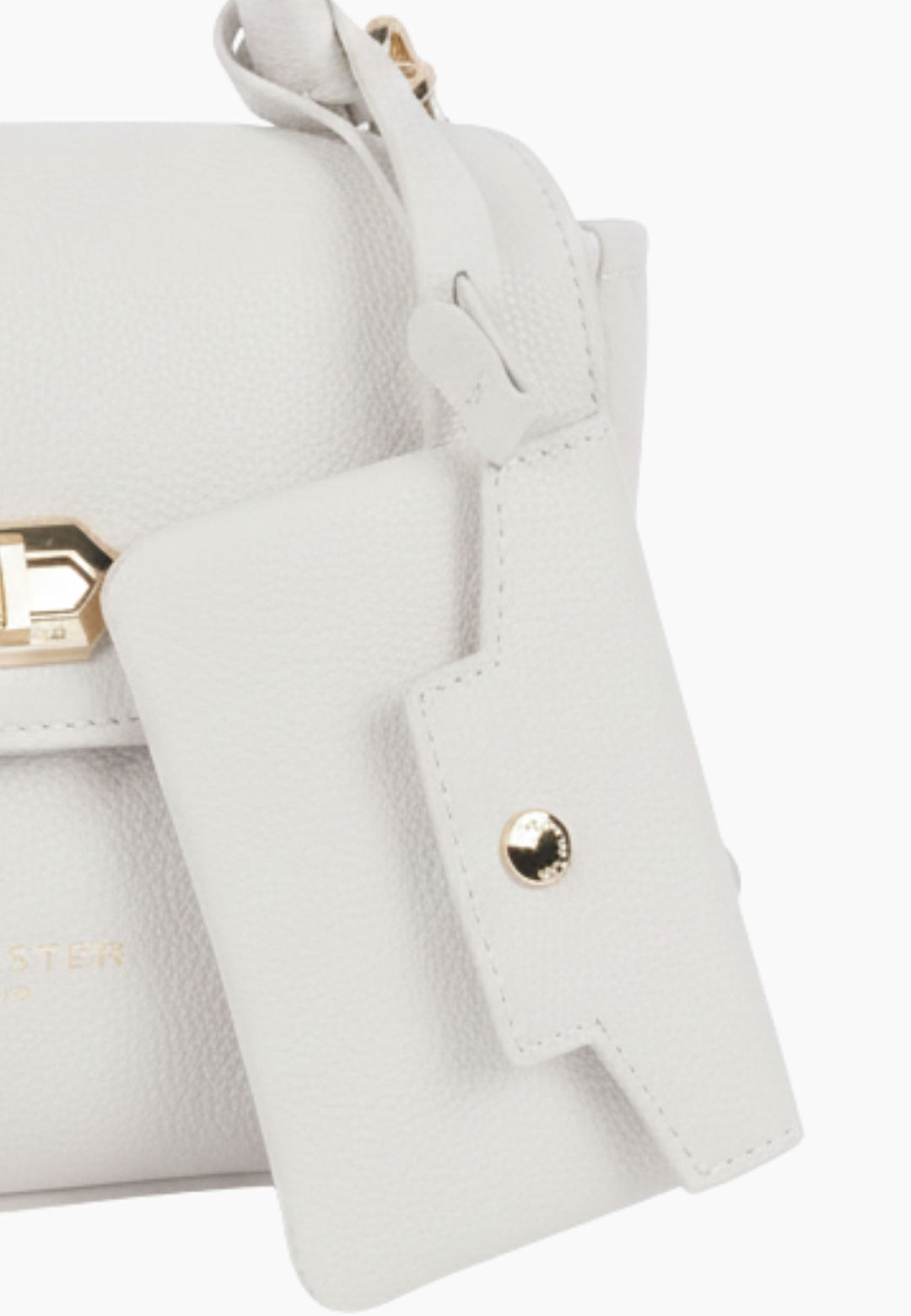 Lancaster Sac à main A rabat avec fermoir S Mademoiselle Grace 572-101 Blanc