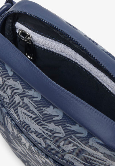 Lacoste Petite Sacoche Lcst Homme NH5087TX Camo Croc Marine