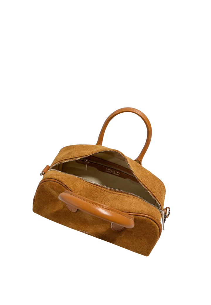 Lancaster Sac à main bowling Zippé M Suède 480-085 Camel