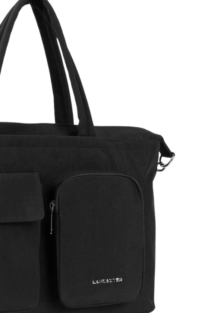 Lancaster Tõmblukuga bowling-stiilis käekott Basic Pocket 510-93 Must