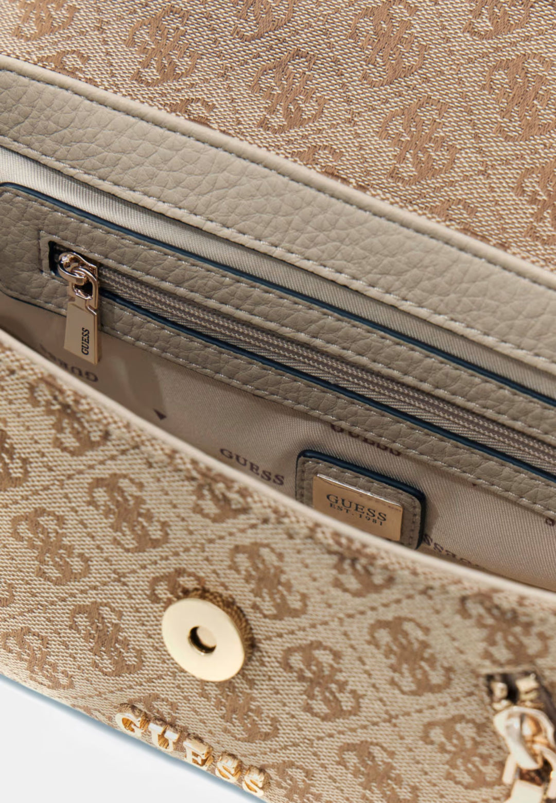 Guess Schoudertas Jessa Girlfriend Sat Latte Logo