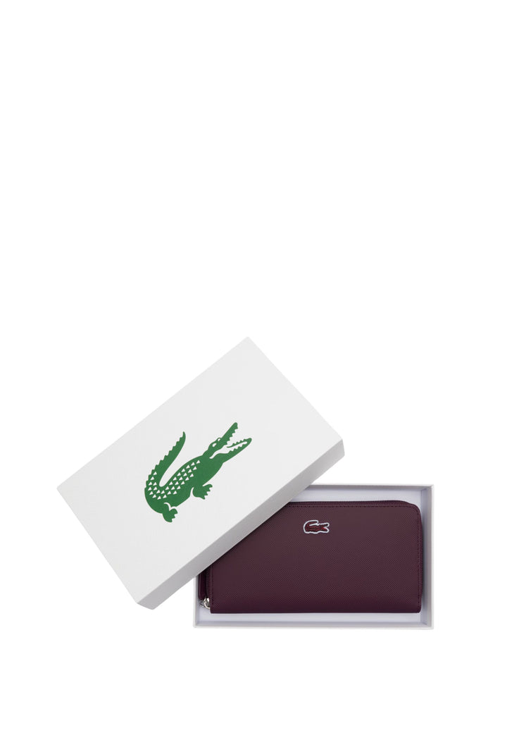 Grand portefeuille Lacoste zippé L.12.12 Concept NF2900PK Winetasting
