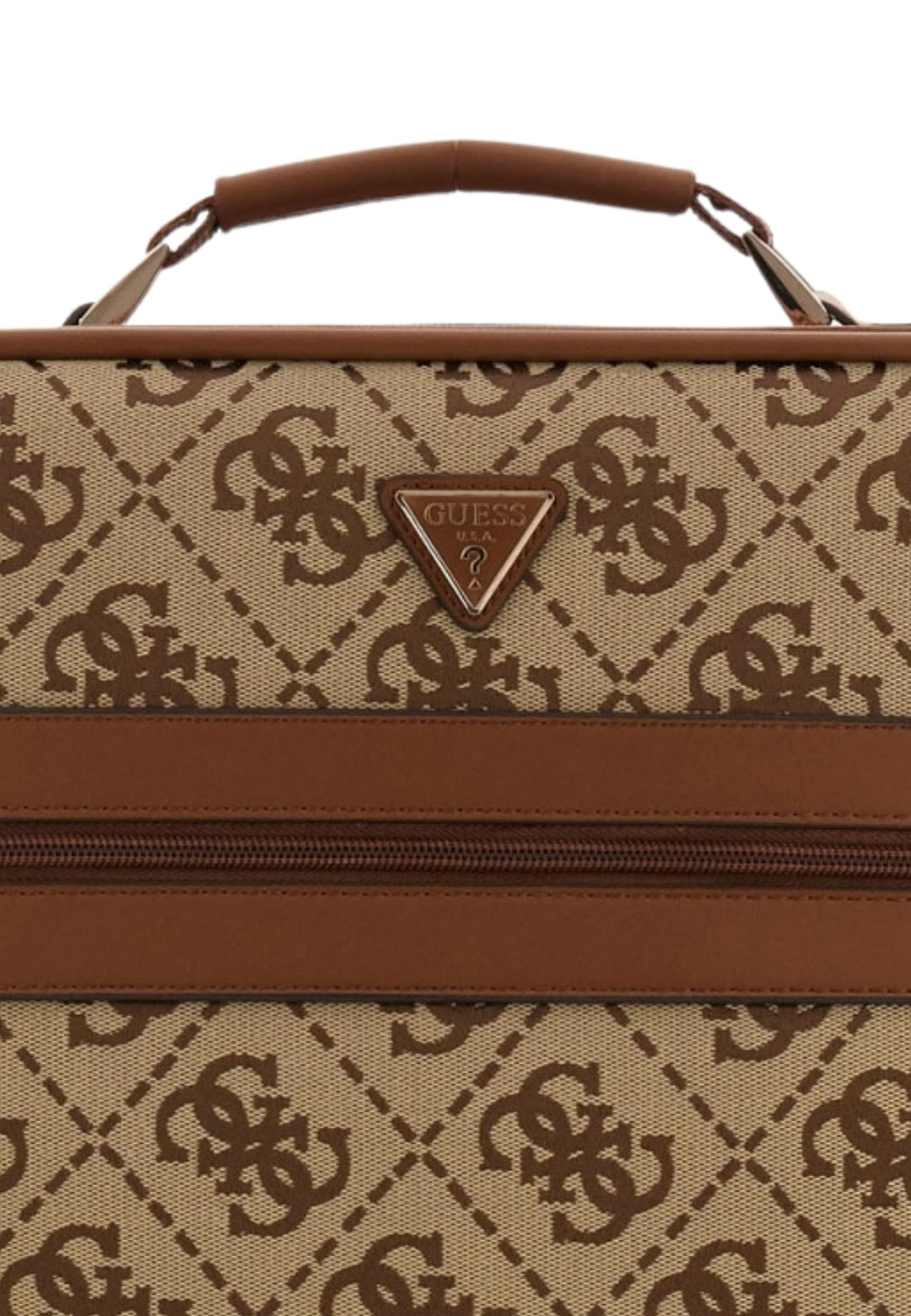 Guess Valise Audrey Monogramme Cognac Logo