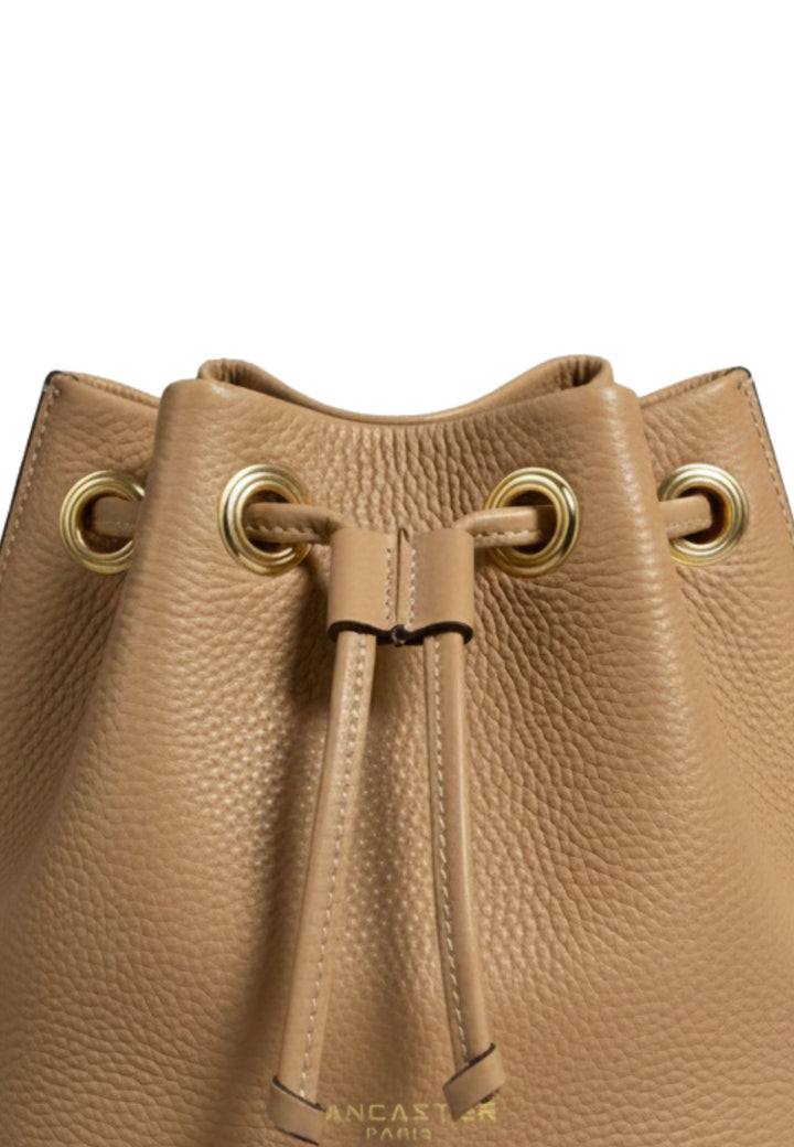 Lancaster Sac bourse A lacets coulissants S Alba Double 470-80 Nature-In-Beige