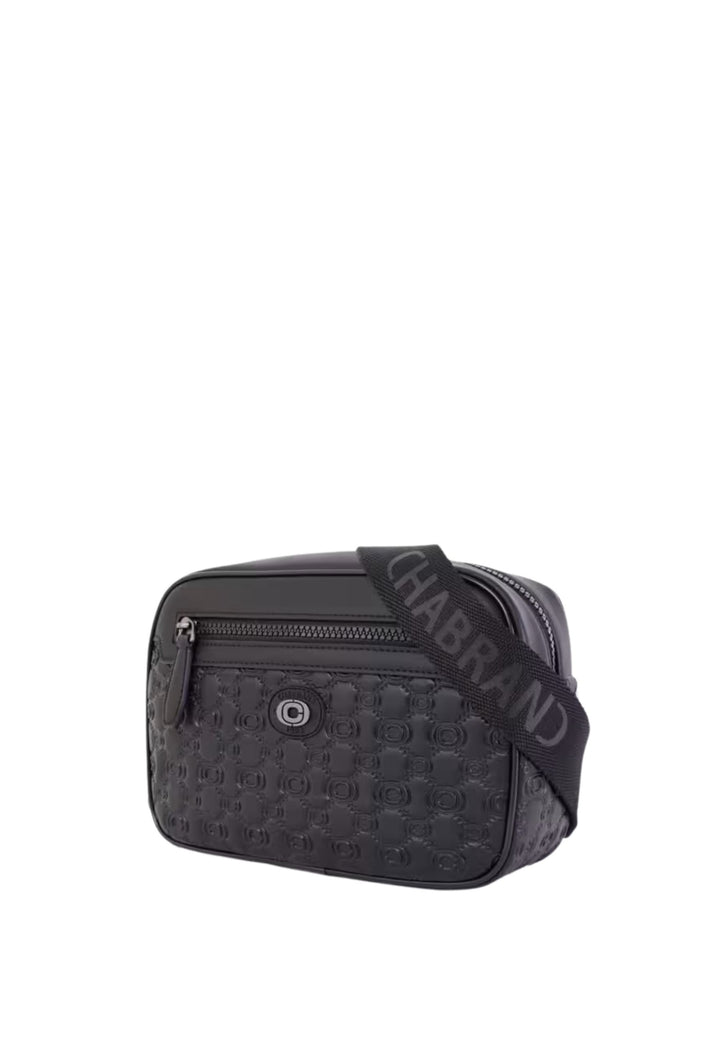 Chabrand mini messenger bag in logo-coated canvas with leather